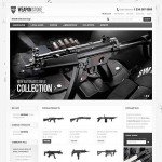 Webáruház készítés  Gun Shop Katonai Web 