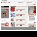  Fehér és szürke kozmetika Store Magento téma Webáruház készítés