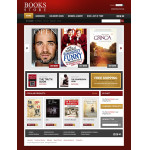 Webáruház készítés  Brown u0026 White Book Store Magento téma 