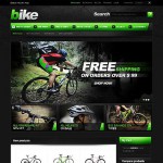 webáruház készítés  Fekete-fehér Bike Shop Magento téma 