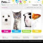 webáruház készítés  White Pet Shop Magento téma 