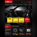 webáruház készítés  Fekete Car Audio Magento téma 