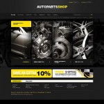  Fekete Magento Autóalkatrészek Sablon webáruház készítés