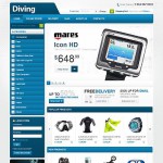  Diving Sport Web Webáruház készítés