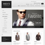  Fehér és szürke Fashion Store Magento téma Webáruház készítés