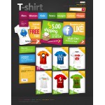 Webáruház készítés  Fekete póló Shop Magento téma 
