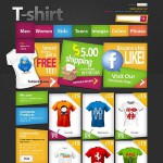  Fekete póló Shop Magento téma Webáruház készítés