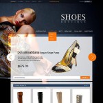  Black u0026 White cipőbolt Magento téma Webáruház készítés