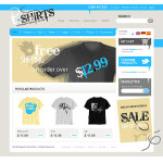Webáruház készítés  Fehér póló Shop Magento téma 