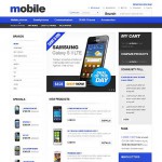  White Mobile Store Magento téma Webáruház készítés