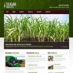  Fehér és Zöld Mezőgazdaság honlap sablon Webáruház készítés