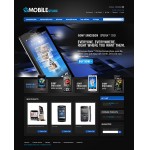 Webáruház készítés  Fekete Mobile Store Magento téma 