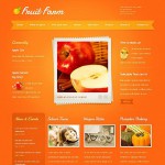  Narancs, gyümölcs honlap sablon Webáruház készítés