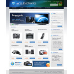 Webáruház készítés  White Electronics Store Magento téma 