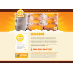 Webáruház készítés  Sárga és narancs baromfitelep honlap sablon 