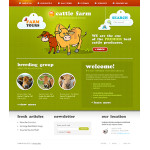 Webáruház készítés  Zöld -fehér Farm honlap sablon 