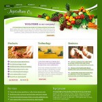  Zöld -fehér Mezőgazdaság honlap sablon Webáruház készítés