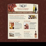  Brown u0026 Grey Winery honlap sablon Webáruház készítés
