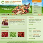  Zöld gyümölcs honlap sablon Webáruház készítés
