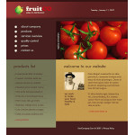 Webáruház készítés  Brown Fruit honlap sablon 