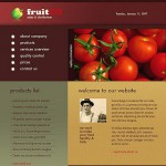  Brown Fruit honlap sablon Webáruház készítés