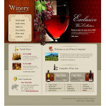 Webáruház készítés  Grey u0026 Brown Winery honlap sablon 