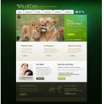 webáruház készítés  Fekete és zöld Wild Life honlap sablon 