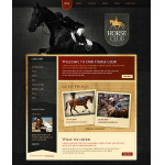 webáruház készítés  Black u0026 barna ló honlap sablon 