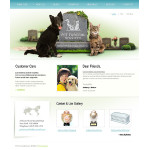 webáruház készítés  White Állatok és kisállatok honlap sablon 