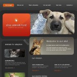  Fekete Állatmenhely honlap sablon webáruház készítés