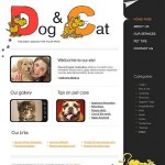  Fehér és fekete Állatok és kisállatok honlap sablon webáruház készítés