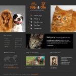  Fekete Állatok és kisállatok honlap sablon webáruház készítés