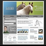  Fehér és szürke ló honlap sablon webáruház készítés