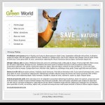  Fehér és szürke Wild Life honlap sablon webáruház készítés