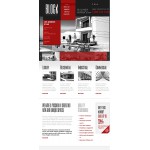 Webáruház készítés  Fehér és fekete Architecture honlap sablon 