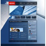 Webáruház készítés  Kék Architecture honlap sablon 