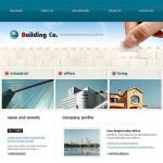  Fehér és szürke Construction Company honlap sablon Webáruház készítés