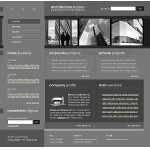 Webáruház készítés  Szürke és fekete Architecture honlap sablon 