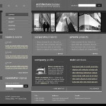  Szürke és fekete Architecture honlap sablon Webáruház készítés