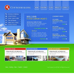 Webáruház készítés  Kék és zöld Construction Company honlap sablon 