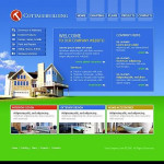  Kék és zöld Construction Company honlap sablon Webáruház készítés