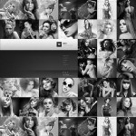  Fekete- szürke fotós Portfolio Website Template webáruház készítés