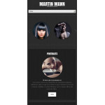 webáruház készítés  Fekete fotós Portfolio Website Template 
