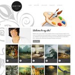 webáruház készítés  White Artist Portfolio Website Template 