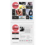 webáruház készítés  Fehér és szürke fotós Portfolio Website Template 