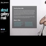  Szürke és fekete fotós Portfolio Website Template webáruház készítés