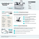 webáruház készítés  White u0026 Grey Print Shop honlap sablon 