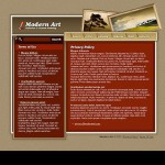  Brown Art Web Template webáruház készítés