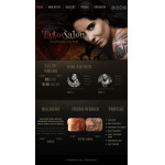 Webáruház készítés  Fekete Tattoo Salon honlap sablon 