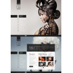Webáruház készítés  Grey u0026 Black Hair Salon honlap sablon 